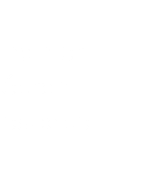 portfolio derniers projets : papier / écran / espace